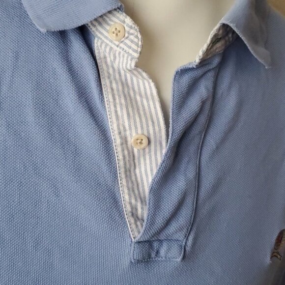 VTG Tommy Hilfiger Vintage Baby Blue Polo Size XL - Picture 3 of 12